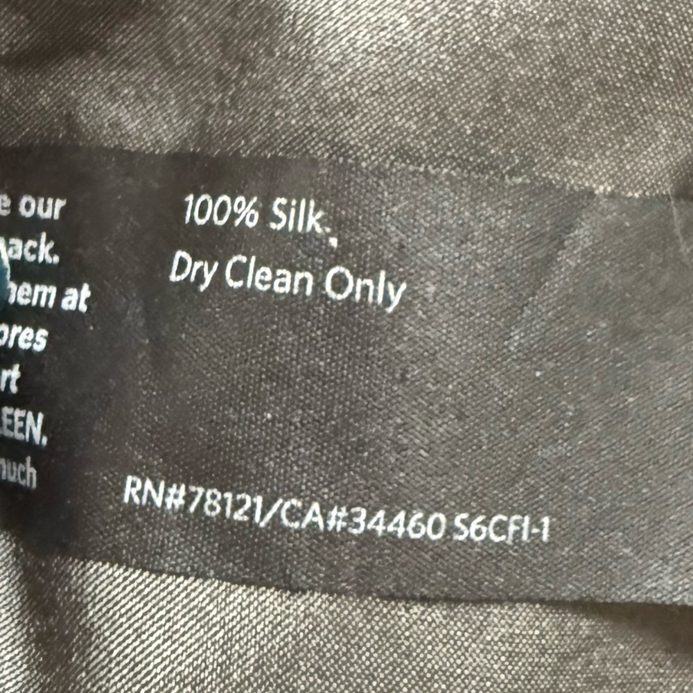 Eileen Fisher Bark Silk Crepe Slouchy Pant Gray Confetti Printed Women’s Large - Picture 11 of 12